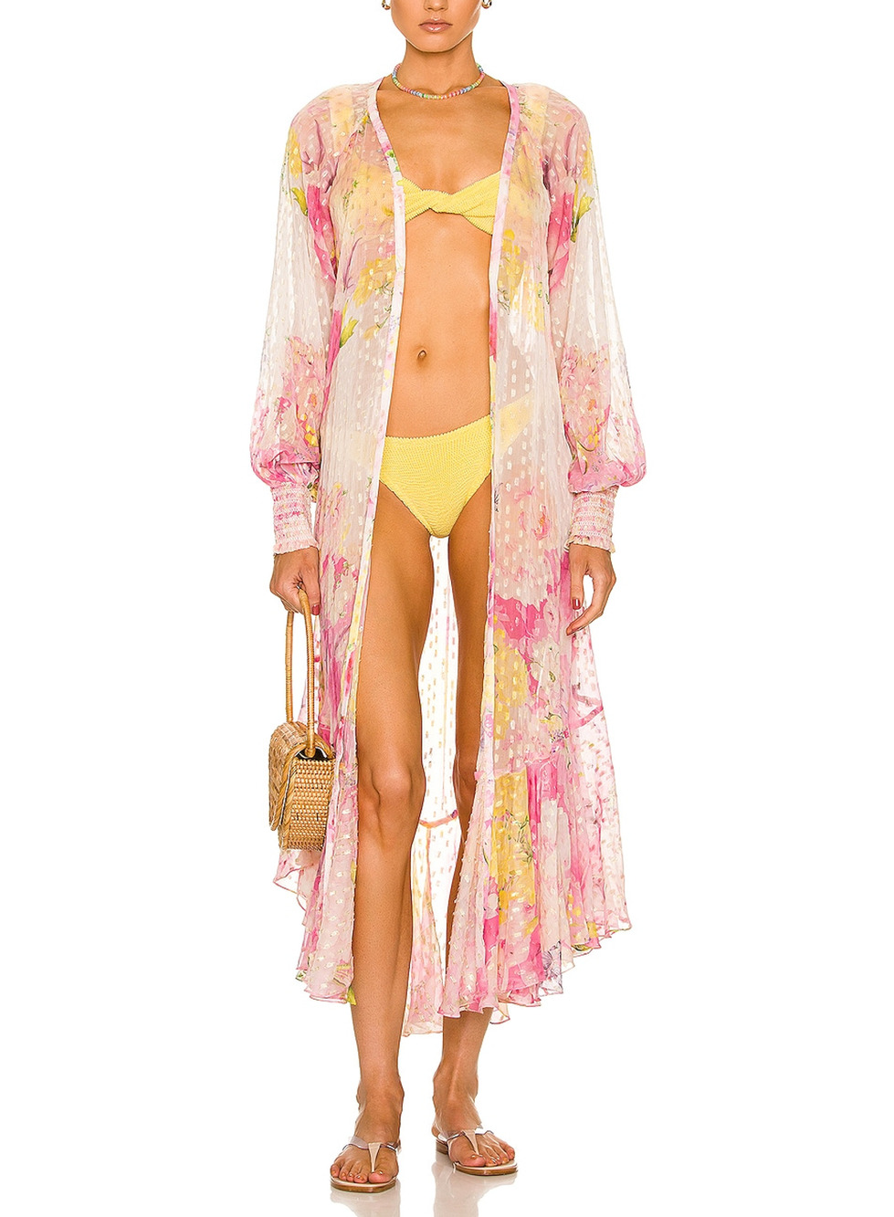 Rococo Sand Belted Pink Leona Cape Size S